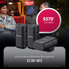 ECM-W3 Wireless Microphone