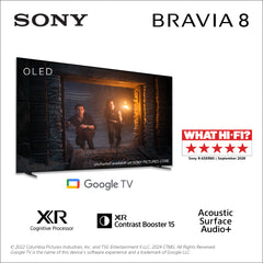 BRAVIA 8 | 55 inch | 55XR80 | 4K OLED TV | 3 Years Warranty