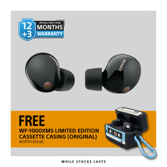 WF-1000XM5 Wireless Noise Cancelling Headphones + Free Limited Edition Casette Casing* (worth $59.90)