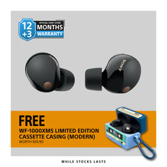 WF-1000XM5 Wireless Noise Cancelling Headphones + Free Limited Edition Walkman Casing* (worth $59.90)