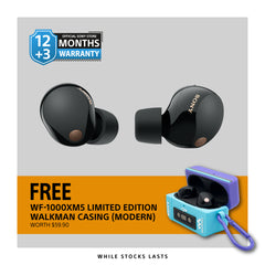 WF-1000XM5 Wireless Noise Cancelling Headphones + Free Limited Edition Walkman Casing* (worth $59.90)