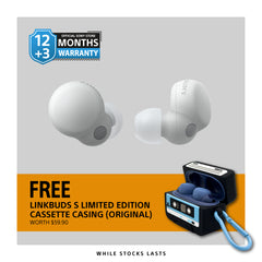 LinkBuds S + Free Limited Edition Casette Casing* (worth $59.90) - Shipping from End March (Black)