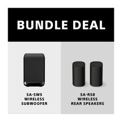 SA-SW5 Wireless Subwoofer + SA-RS8 Wireless Rear Speakers Bundle