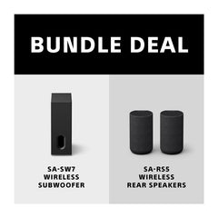 SA-SW7 Wireless Subwoofer + SA-RS5 Wireless Rear Speakers Bundle