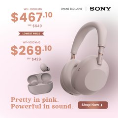 WH-1000XM6 Wireless Noise Cancelling Headphones - Sand Pink