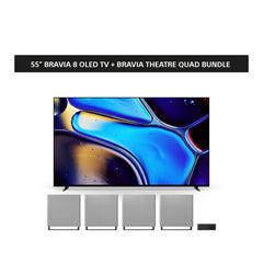 BRAVIA 8 | 55 inch | 55XR80 | 4K OLED TV + BRAVIA Theatre Quad Bundle - Shipping from Mid July
