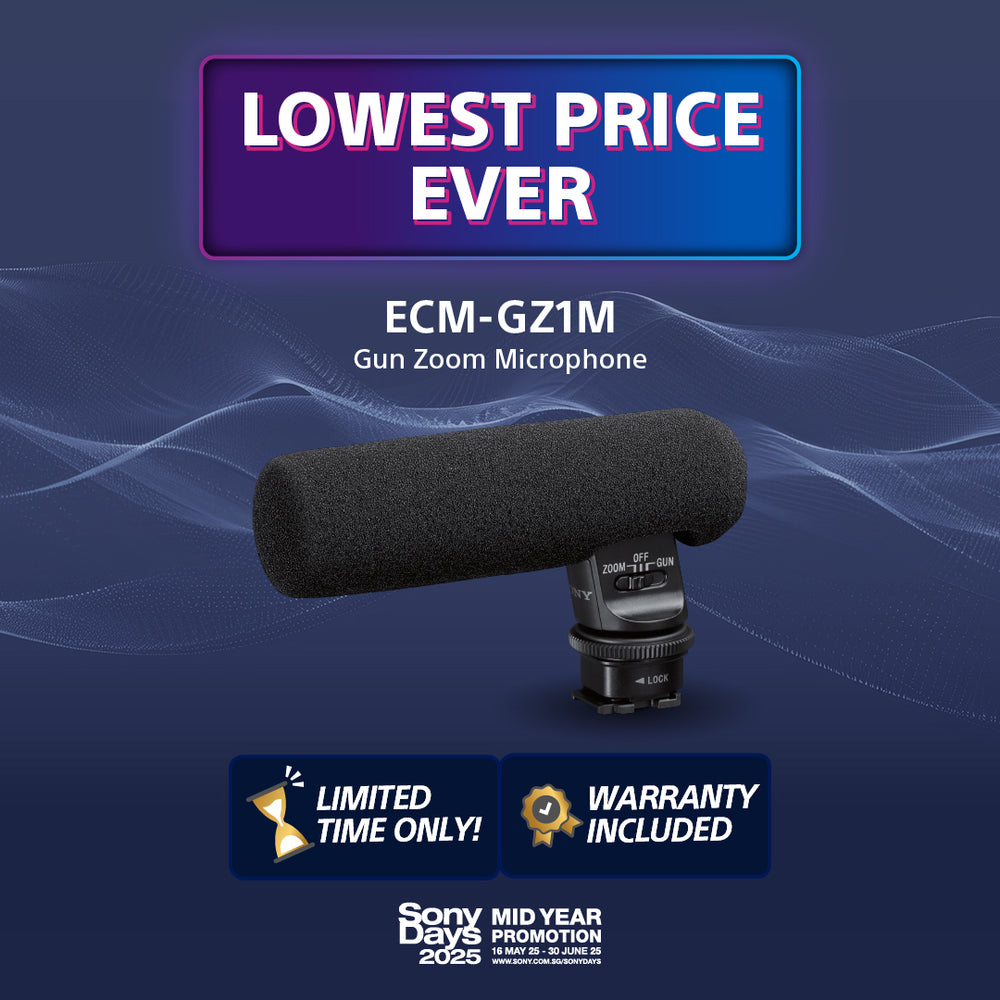 ECM-G1 Test Sony Ecmgz1m Gun / Zoom Microphone (black Color NEW