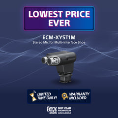 ECM-XYST1M Stereo Mic for Multi-Interface Shoe