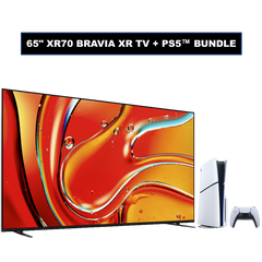 BRAVIA 7 | 65 inch | 65XR70 | 4K Mini LED TV + PlayStation®5 Console (SLIM) - DISC Edition | Perfect for Gaming Bundle