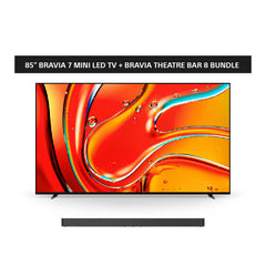 BRAVIA 7 | 85 inch | 85XR70 | 4K Mini LED TV + BRAVIA Theatre Bar 8 Soundbar Bundle