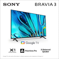 BRAVIA 3 | 65 inch | 65S30 | 4K Ultra HD TV | 3 Years Warranty - Shipping from End March