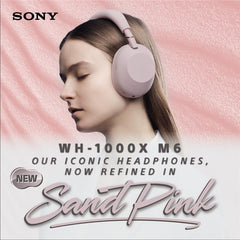 WH-1000XM6 Wireless Noise Cancelling Headphones - Sand Pink