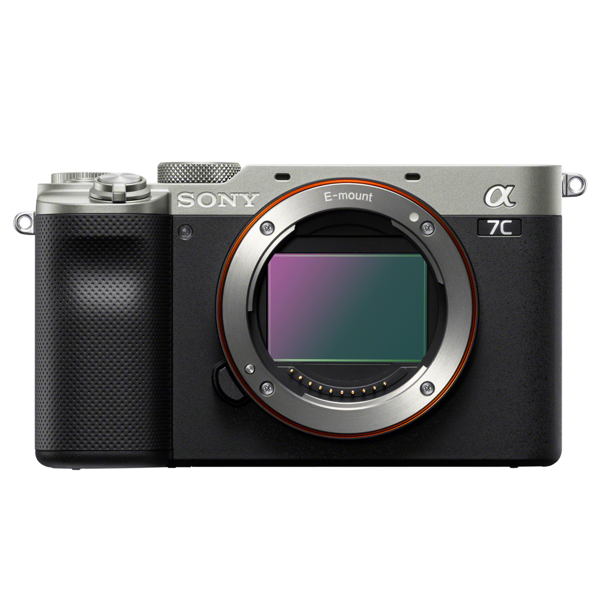 Sony Alpha 7C | Full-frame Mirrorless Interchangeable Lens Camera | Front Image | Silver Color